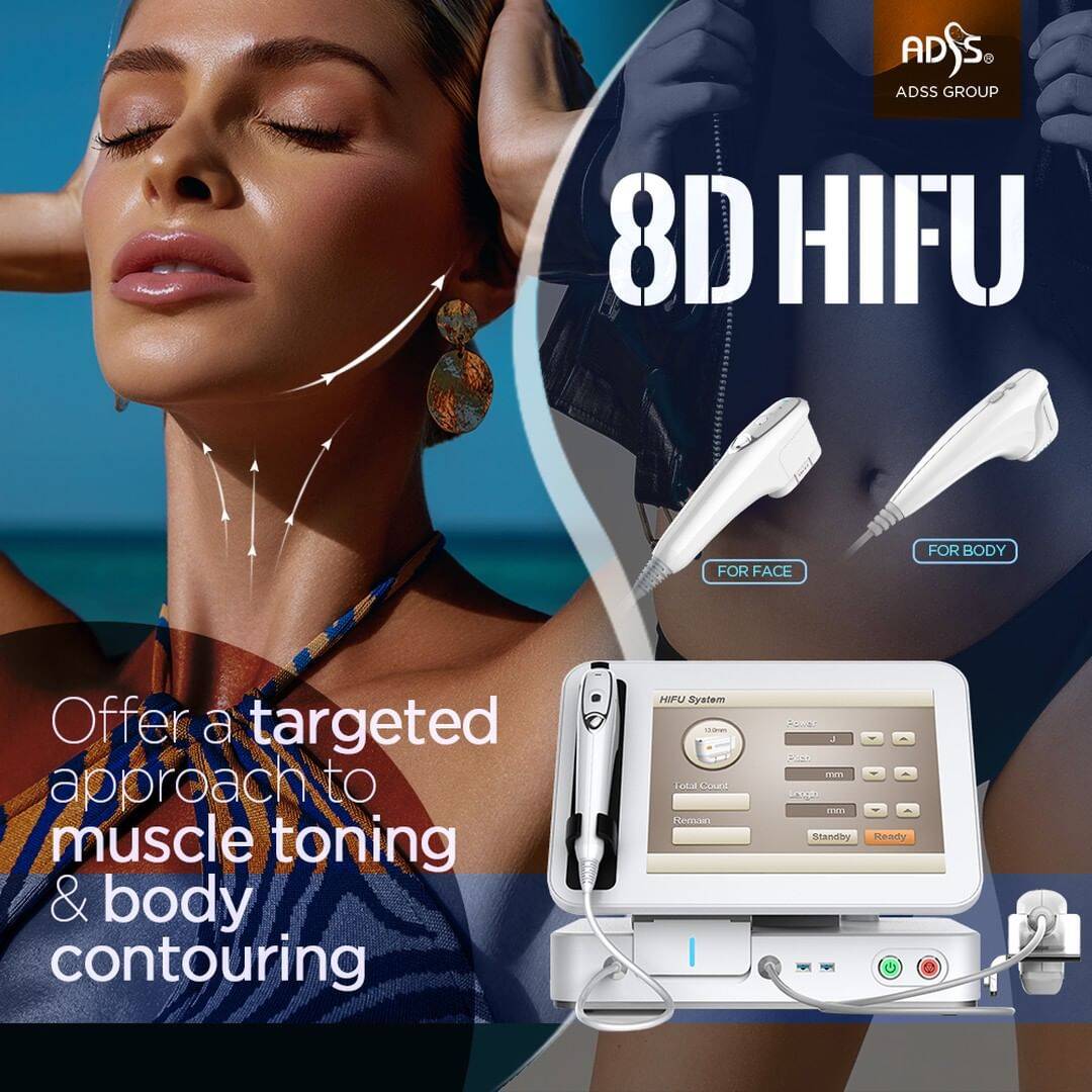 7d Hifu Facial Skin Wrinkle Removal Rejuvenating Equipment Adss Laser 6950