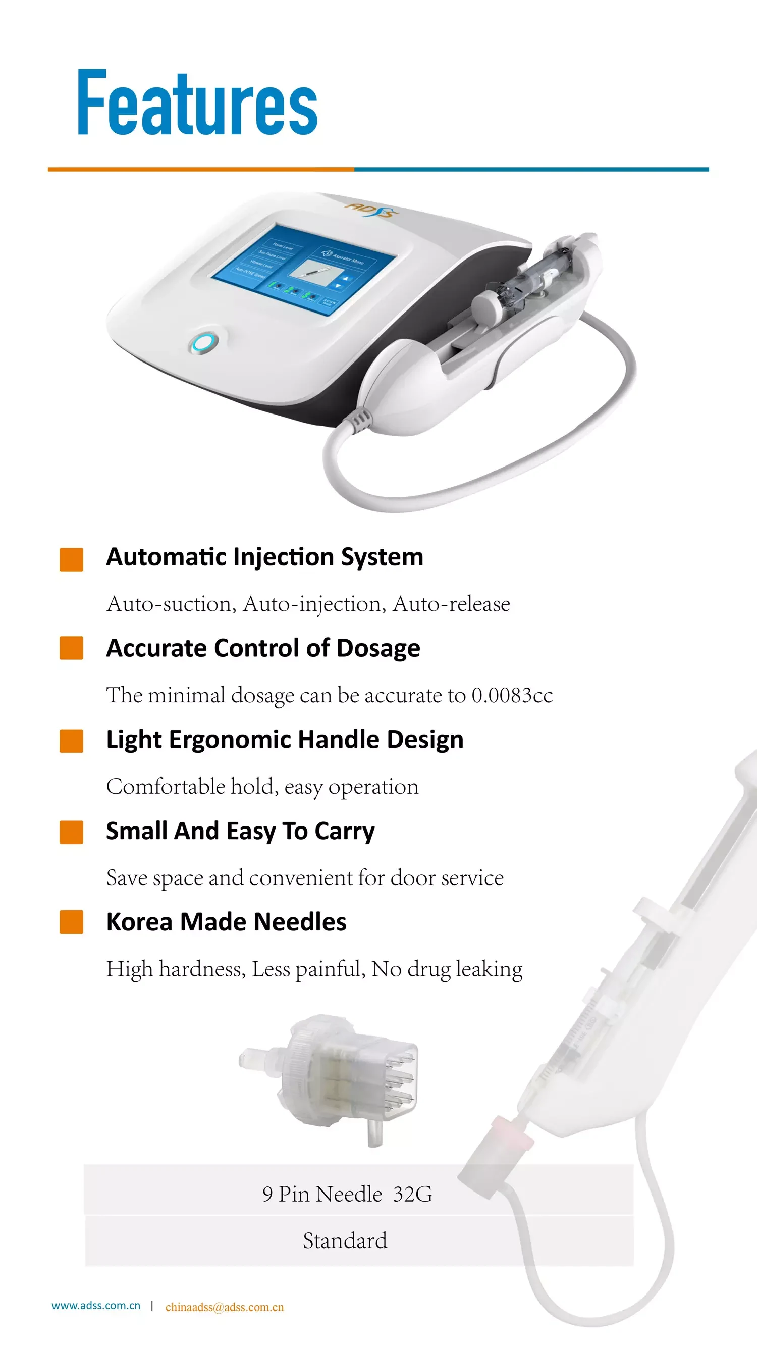 Mesotherapy Meso Gun Brochure - ADSS Laser