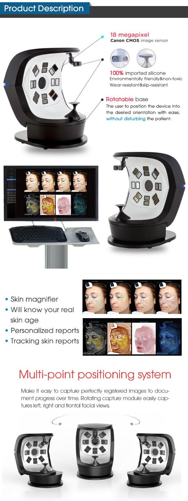Facial Skin Analyzer Machine Facial Skin Analyzer Machine
