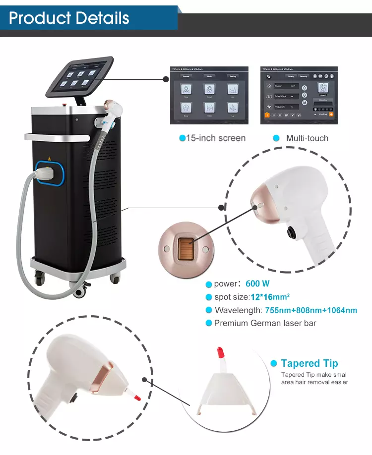 Diode Laser Hair Removal Machine for Beauty Salon ADSS Laser